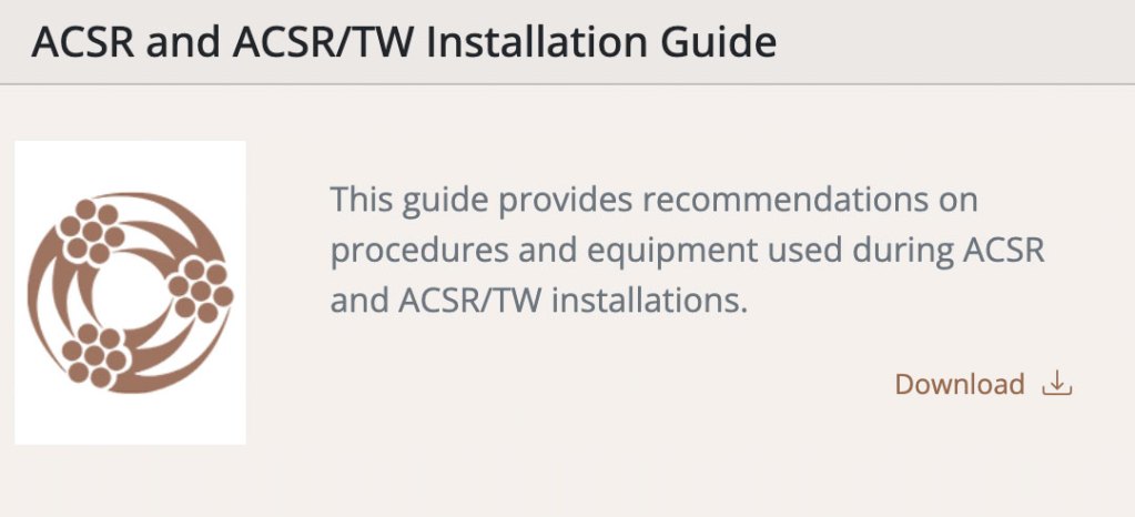 ACSR And ACSRTW Conductors Installation Guide