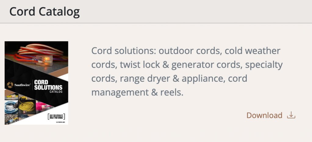 Southwire Cord Catalogue