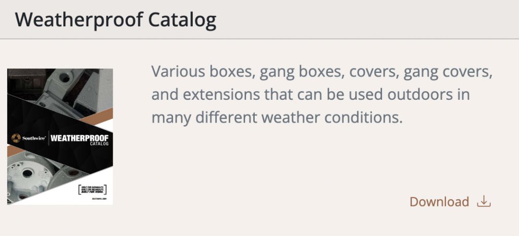 Southwire Weatherproof Catalogue