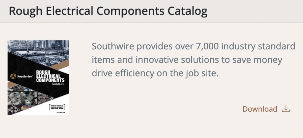 Southwire Rough Electrical Catalogue