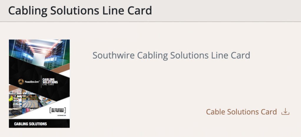 Southwire Cabling Solutions Catalogue